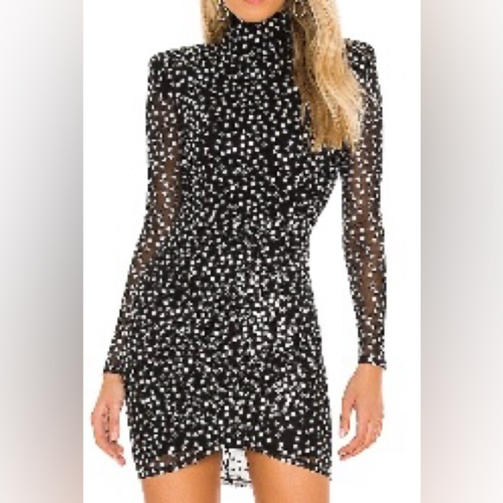Marlene Black/Silver Sequin Dress